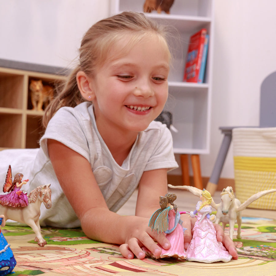 Elfe rose au lys  Papo en PVC, Collection Monde enchanté, jouet éducatif idéal pour enfants