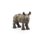 Figurine Bébé rhinocéros Papo en PVC, thème savane, Collection Animaux sauvages, jouet éducatif idéal pour enfants et collectionneurs