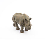 Figurine Rhinocéros noir Papo en PVC, thème savane, Collection Animaux sauvages, jouet éducatif idéal pour enfants et collectionneurs