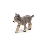Figurine Louveteau gris Papo en PVC, thème forêt, Collection Animaux sauvages, jouet éducatif idéal pour enfants et collectionneurs