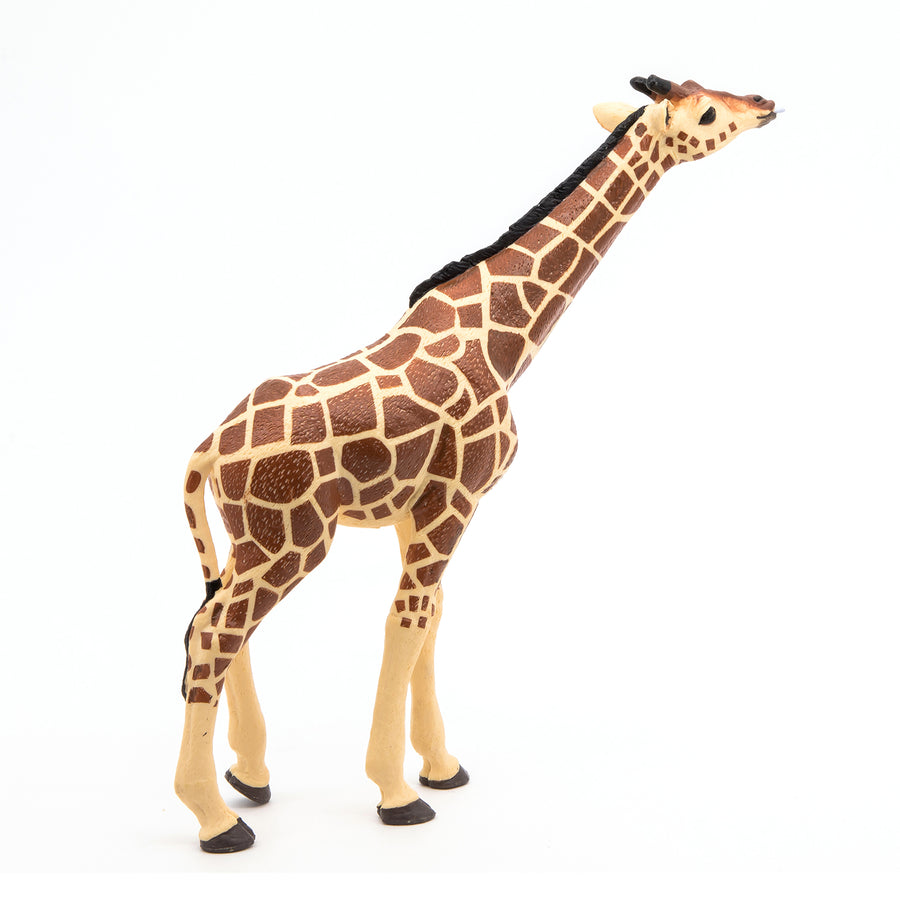 Figurine Girafe tête levée Papo en PVC, thème savane, Collection Animaux sauvages, jouet éducatif idéal pour enfants et collectionneurs