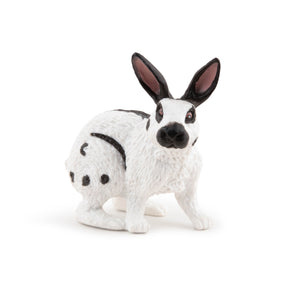 Figurine Lapin papillon Papo en PVC, thème basse-cour, Collection Vie à la ferme, jouet éducatif idéal pour enfants et collectionneurs