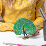 Figurine Paon Papo en PVC, thème basse-cour, Collection Vie à la ferme, jouet éducatif idéal pour enfants et collectionneurs