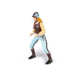 Figurine Cavalière fashion bleue Papo en PVC, Collection chevaux, jouet éducatif idéal pour enfants et collectionneurs