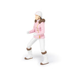 Figurine Cavalière fashion hiver Papo en PVC, Collection chevaux, jouet éducatif idéal pour enfants et collectionneurs