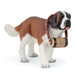 Figurine Saint-Bernard Papo en PVC, Collection chiens et chats, jouet éducatif idéal pour enfants et collectionneurs