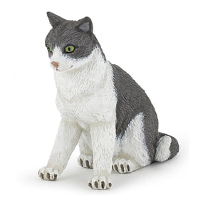 Figurine Chatte assise Papo en PVC, Collection chiens et chats, jouet éducatif idéal pour enfants et collectionneurs